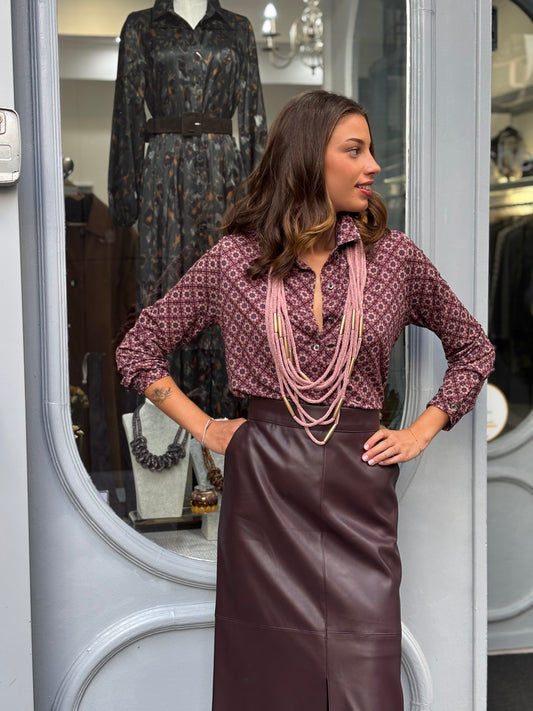 falda BURGUNDY