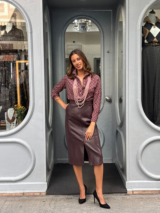 falda BURGUNDY