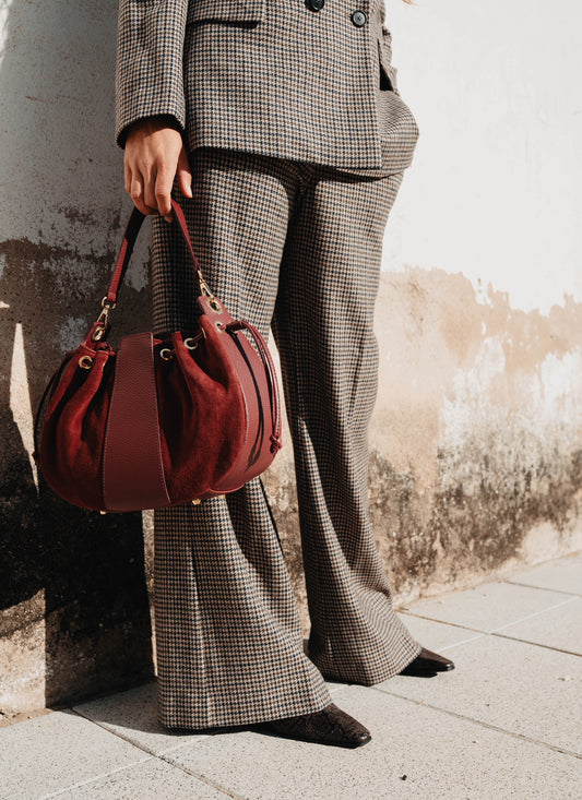 PANTALÓN PATA DE GALLO ROSSO 35